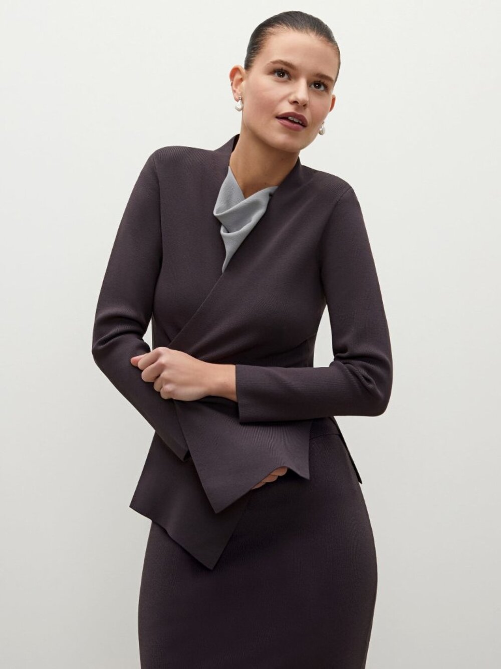 M.M. MM LaFleur charcoal grey Woolf jardigan